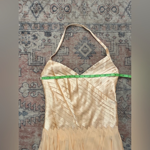 Issue NWT Silk Pink Fairy Whimsical Ballet Y2K Chic Ruffle Flowy Cocktail Dress - Picture 5 of 7